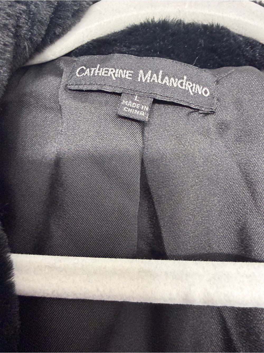 Catherine Malandrino Black Faux Fur Short Jacket - Picture 5 of 7